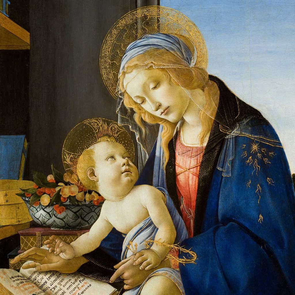 Painting The Virgin and Child (The Madonna of the Book) by Sandro Botticelli