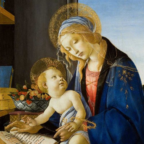 Painting The Virgin and Child (The Madonna of the Book) by Sandro Botticelli